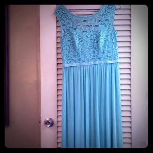 Turquoise bridesmaids dress